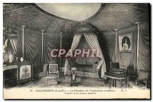 Cartes postales Malmaison La Chambre De L&#39Imperatrice Josephine