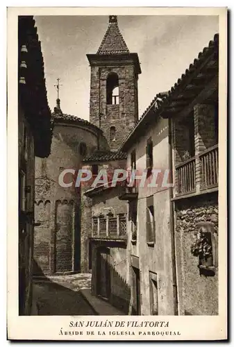 Ansichtskarte AK San Julian De Vilatorta Abside de la Iglesia Parroquial