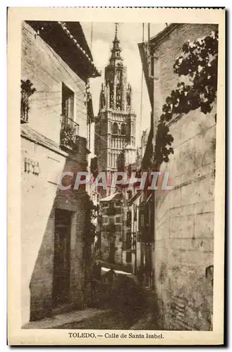 Cartes postales Toledo Calle de Santa Isabel