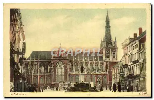 Cartes postales Liege La Cathedrale