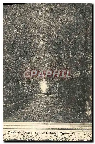 Cartes postales Musee de Liege Soleil de Septembre