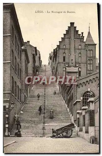 Cartes postales Liege La Montagne de Bueren