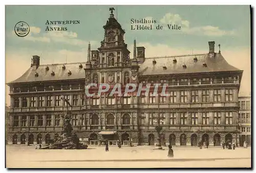 Ansichtskarte AK Anvers Stadhuis L&#39Hotel de Ville