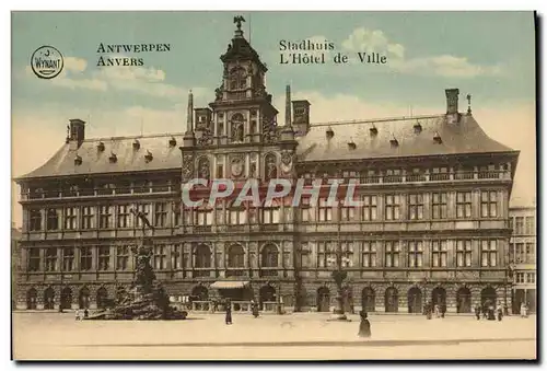 Cartes postales Anvers Stadhuis L&#39Hotel de Ville
