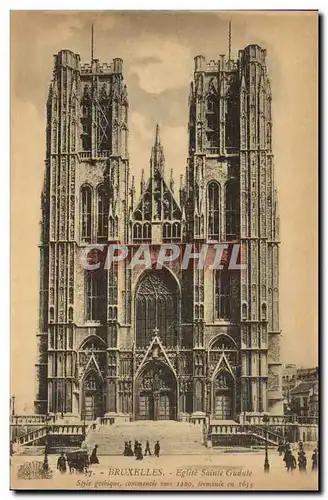 Cartes postales Bruxelles Eglise Sainte Gudule