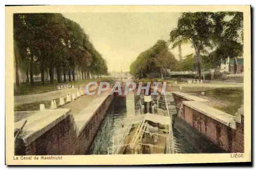 Cartes postales Le Canal de Maestricht Liege Bateau