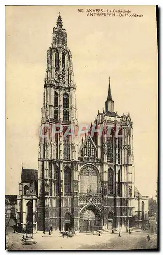 Cartes postales Anvers La Cathedrale