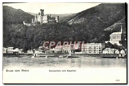 Cartes postales Gruss Vom Rhein Stolzenfels Und Kapellen