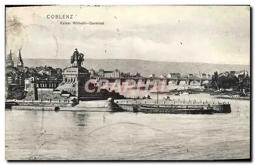 Cartes postales Coblenz Kaiser Wilhelm Denkmal