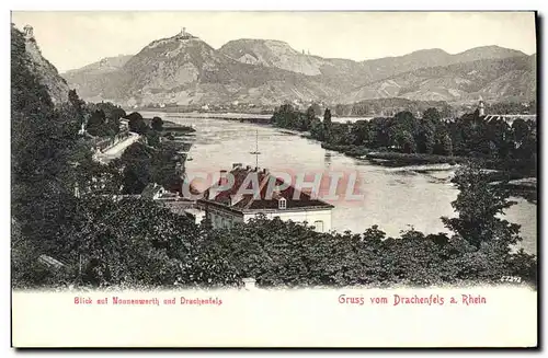 Ansichtskarte AK Gruss Vom Drachenfels A Rhein