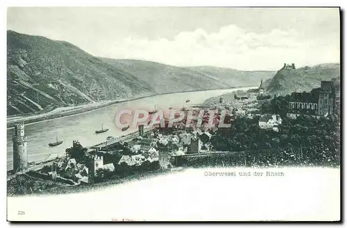 Cartes postales Oberwesel Und Der Rhein