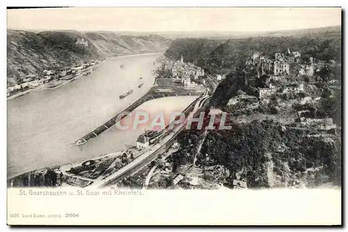 Cartes postales St Goarshausen U St Goar Mit Rheinfels