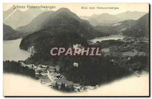 Cartes postales Schloss Hohenschwangau Blick Nach Hohenschwangau