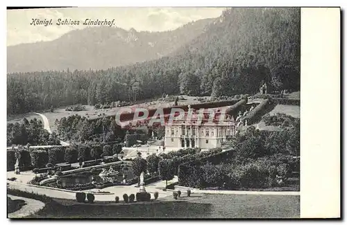 Cartes postales Konigl Schloss Linderhof