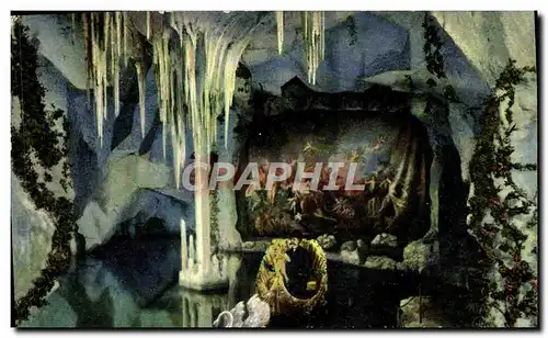 Cartes postales Kgl Schloss Linderhof Blaue grotte Cygne
