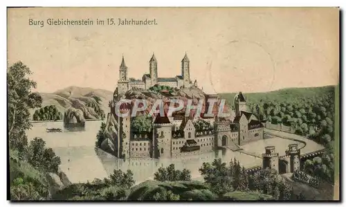 Cartes postales Burg Giebichenstein Im 15 Jahrhundert