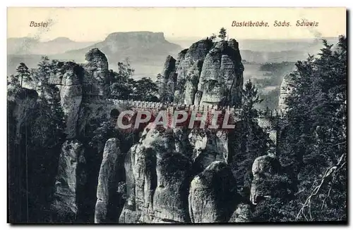 Cartes postales Bastei Basteibrucke Sachs