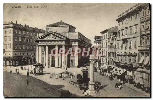 Cartes postales Trieste Piazza Della Borso