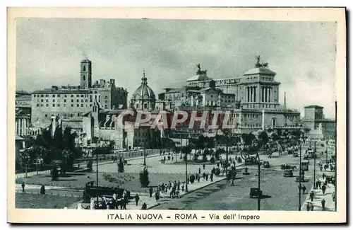 Cartes postales Italia Nuova Roma Via Dell&#39Impero