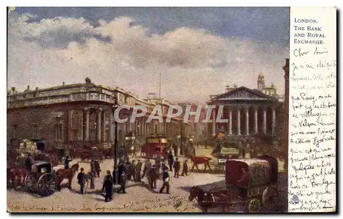 Cartes postales London The Bank And Royal Exchange