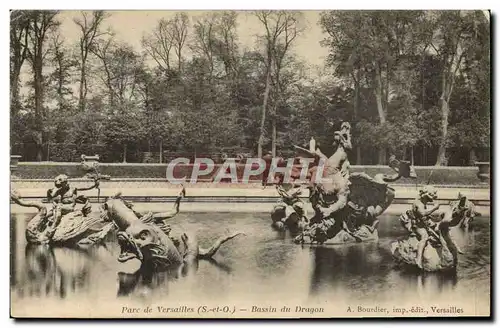 Cartes postales Parc De Versailles Bassin Du Dragon