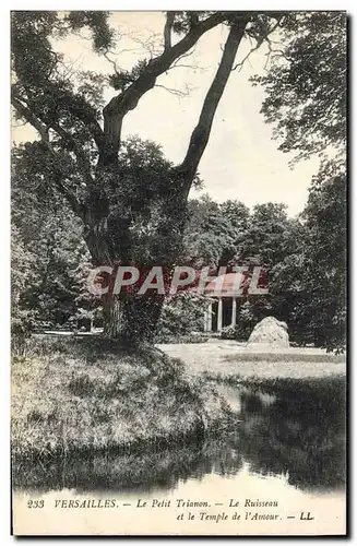 Ansichtskarte AK Versailles Le Petit Trianon Le Ruisseau Et Le Temple De l&#39Amour