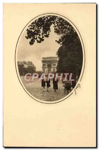 Cartes postales Paris Avenue Du Bois De Boulogne Arc de Triomphe