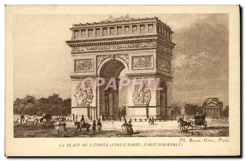 Cartes postales Paris La Place De L&#39Etoile