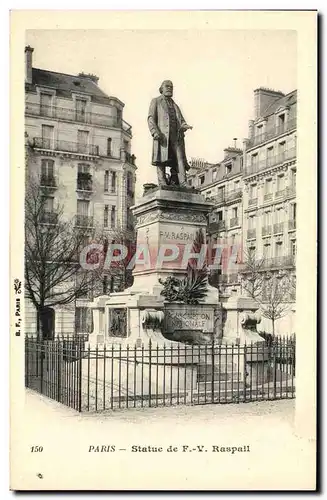 Cartes postales Paris Statue De F V Raspall