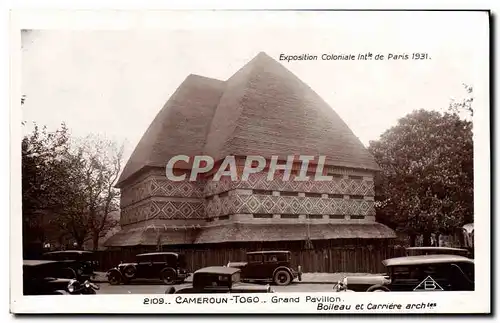 Ansichtskarte AK Exposition Coloniale Intle De Paris 1931 Cameroun Togo Grand Pavillon