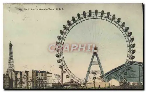 Cartes postales Paris La Grande Roue Tour Eiffel