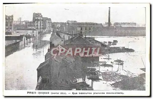 Ansichtskarte AK Paris Inonde rue Lecourbe Jardins Maraichers