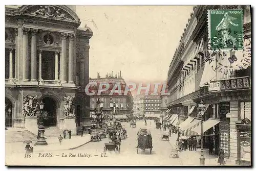 Cartes postales Paris La Rue Halevy Opera