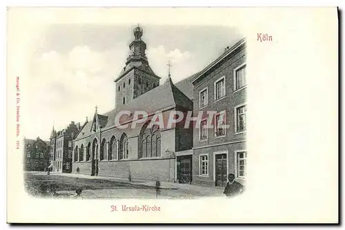 Ansichtskarte AK Koln St Ursula Kirche