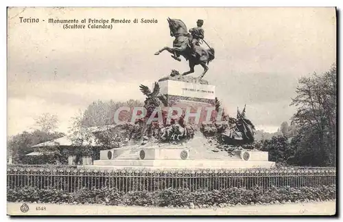 Cartes postales Torino Monumento al Principe Amedeo Di Savoia