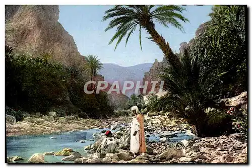 Moderne Karte Scenes Types d&#39Afrique Du Nord La Priere Au Paysage Du Sud