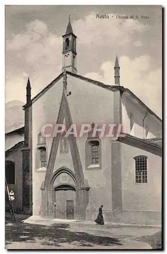 Cartes postales Aosta Chiesa di S Orso