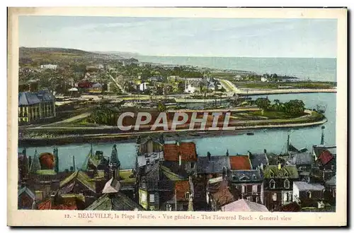 Cartes postales Deauville La Plage Fleurie Vue generale