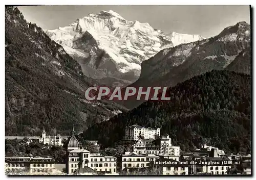 Cartes postales moderne Interlaken und die Jungfrau