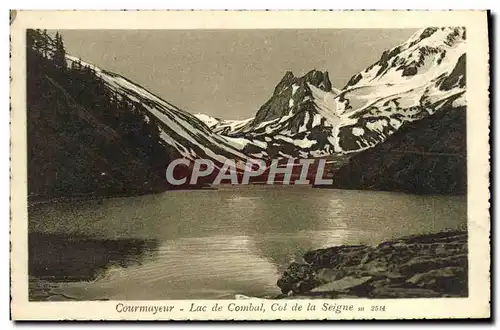 Ansichtskarte AK Courmayeur Lac De Combal Col De La Seigne