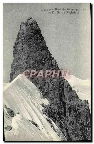 Ansichtskarte AK Dent Du Geant De l&#39Arete De Rochefort