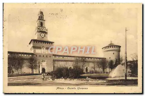 Cartes postales Milano Castello Sforzesco