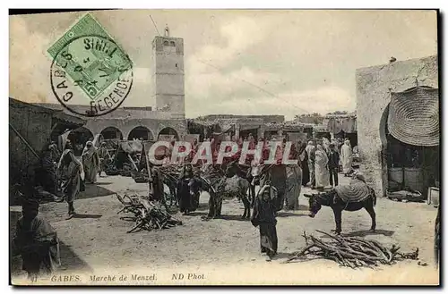 Cartes postales Gabes Marche De Menzel