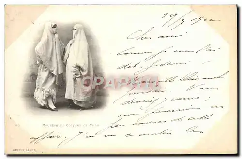 Cartes postales Mauresques Costumes De Ville Femmes Folklore