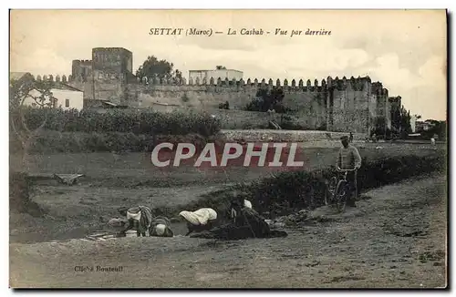 Cartes postales Settat La Casbah Vue Par Derriere Cycle Velo