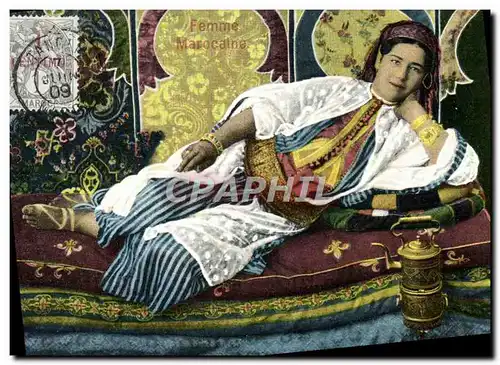 Cartes postales femme Marocaine Folklore