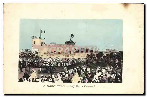 Cartes postales Marrakech 14 Juillet Carrousel