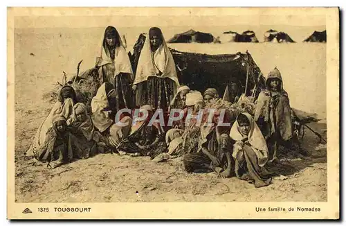 Cartes postales Touggourt Une Famillie de Nomades