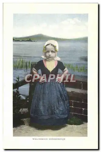 Cartes postales Walcherch Boerenmeisje Enfant Folklore