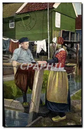 Cartes postales Marken Folklore